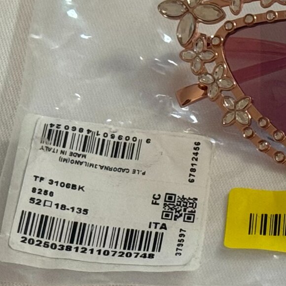 Tiffany Eyewear Sunglasses in Rose Gold-plated Metal with Mirrored Lenses NWT - Picture 14 of 15